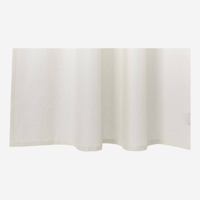 Coppia di tende 260x135cm in lino bianco