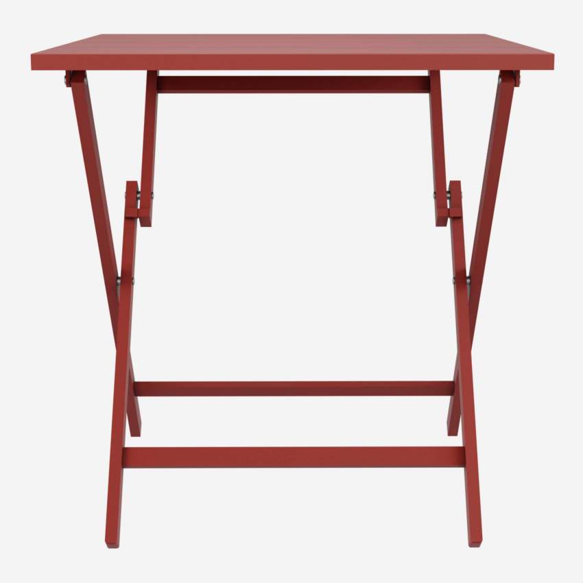 Tavolo pieghevole in alluminio - Rosso