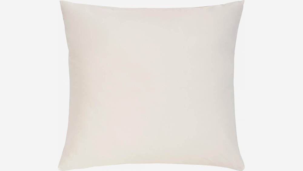 Bettwäsche aus gewaschener Baumwolle - 200 x 200 cm + 2 Kopfkissenbezüge 65 x 65 cm - Weiß