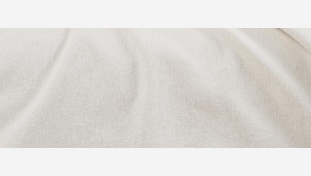 Cotton - Conjunto de Cama de Algodón- 200x200 cm + 2 fundas de almohada - Blanco