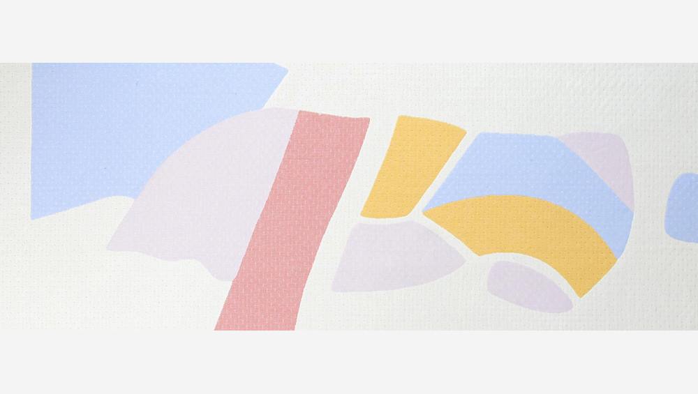 Plaid tissé en coton - 130 x 170 cm - Multicolore