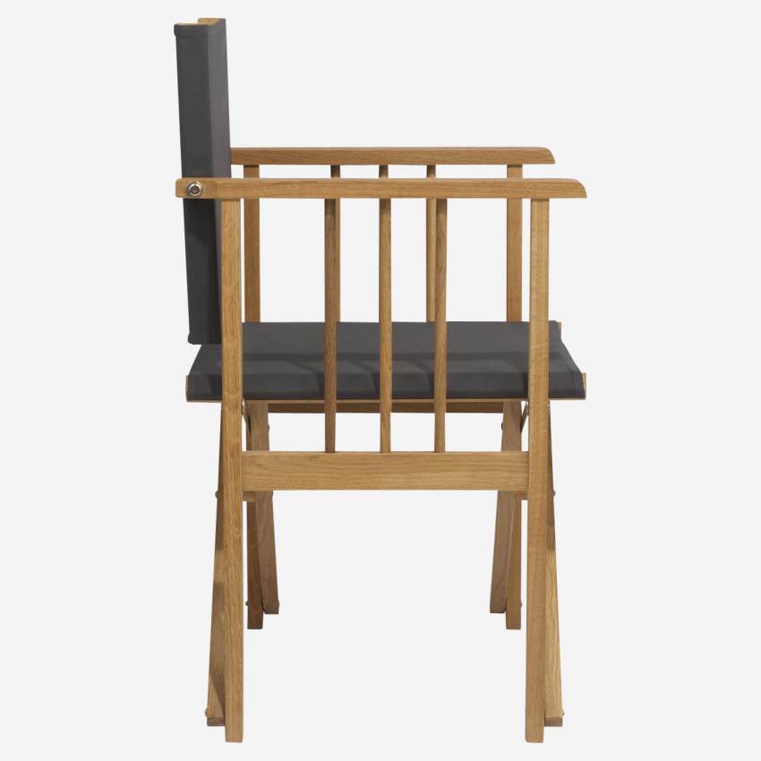Lona de algodão para cadeira dobrável - Cinza