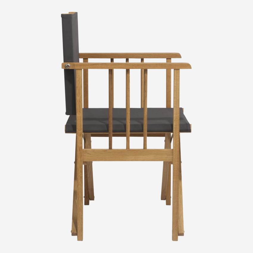 Telo di cotone per sedia pieghevole - Grigio (struttura venduta separatamente)