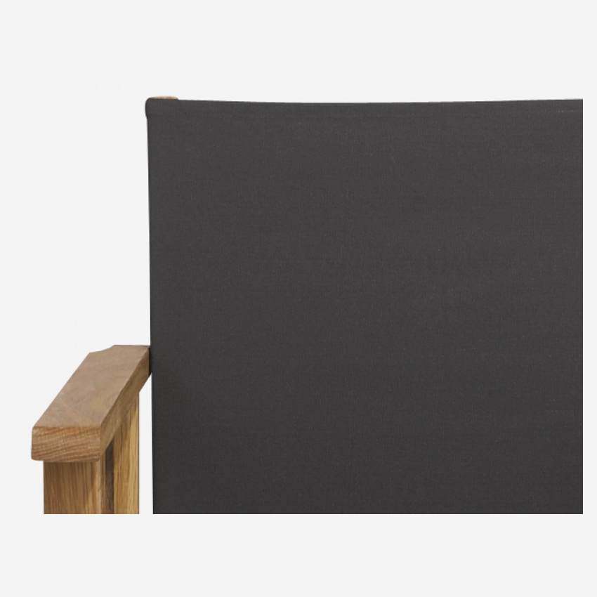 Lona de algodón para silla plegable - Antracita