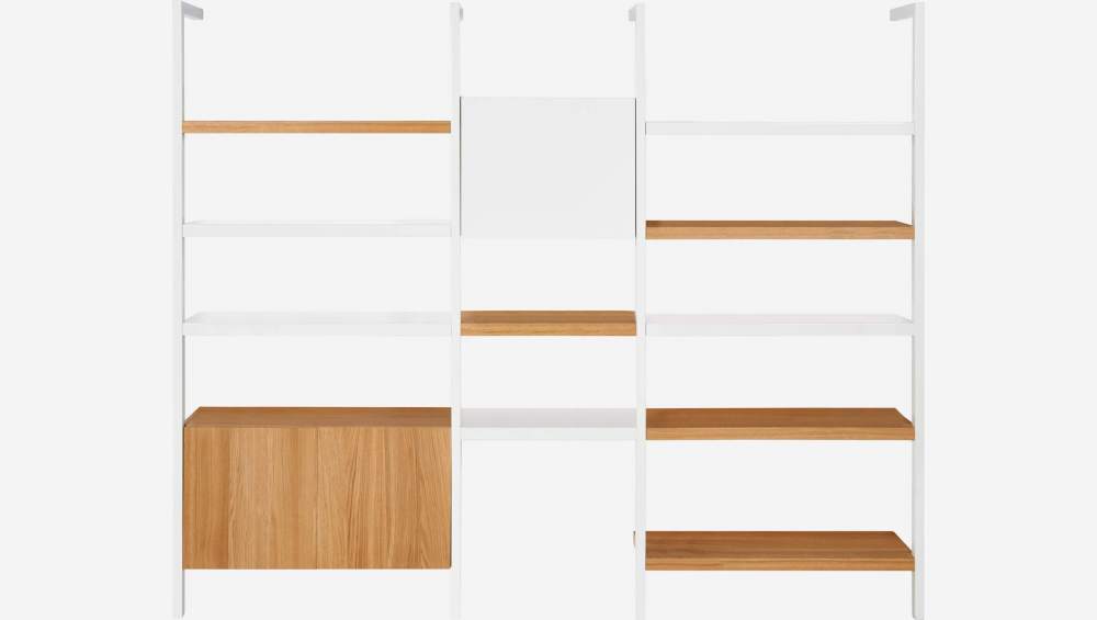 Set van 2 planken van staal - 90 cm - Wit - Design by Terence Woodgate 