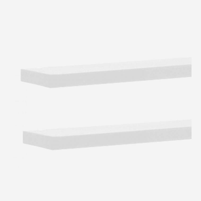 Set 2 estantes de acero - 60 cm - Blanco - Design by Terence Woodgate 