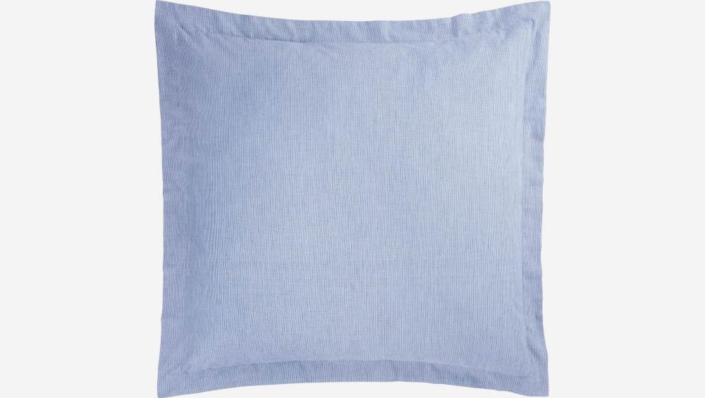 Taie d'oreiller en coton - 80 x 80 cm - Bleu clair