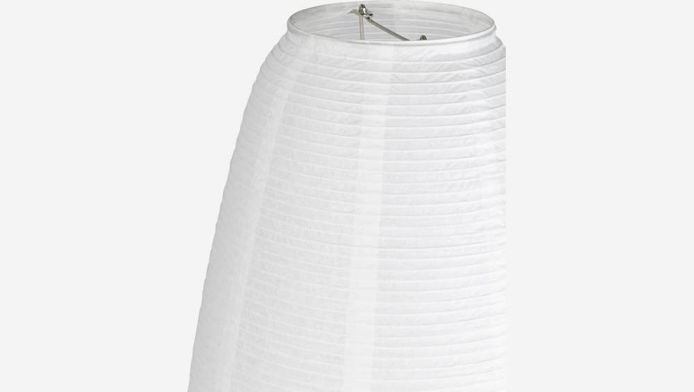 Tischleuchte, 37cm, aus weißem Papier