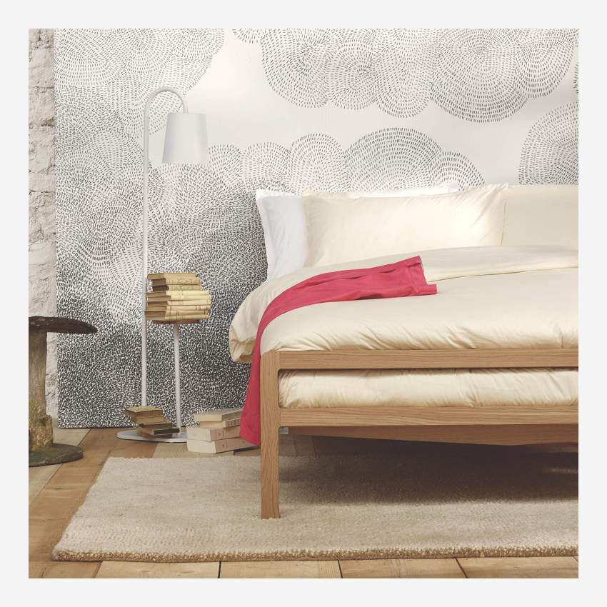 Bett aus Eiche - 140 x 200 cm - Naturfarben