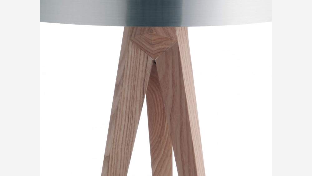 Pied de lampe 40cm en bois naturel