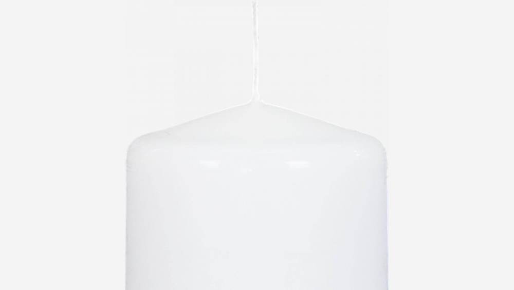 Zylinderförmige Kerze, 10cm, weiß