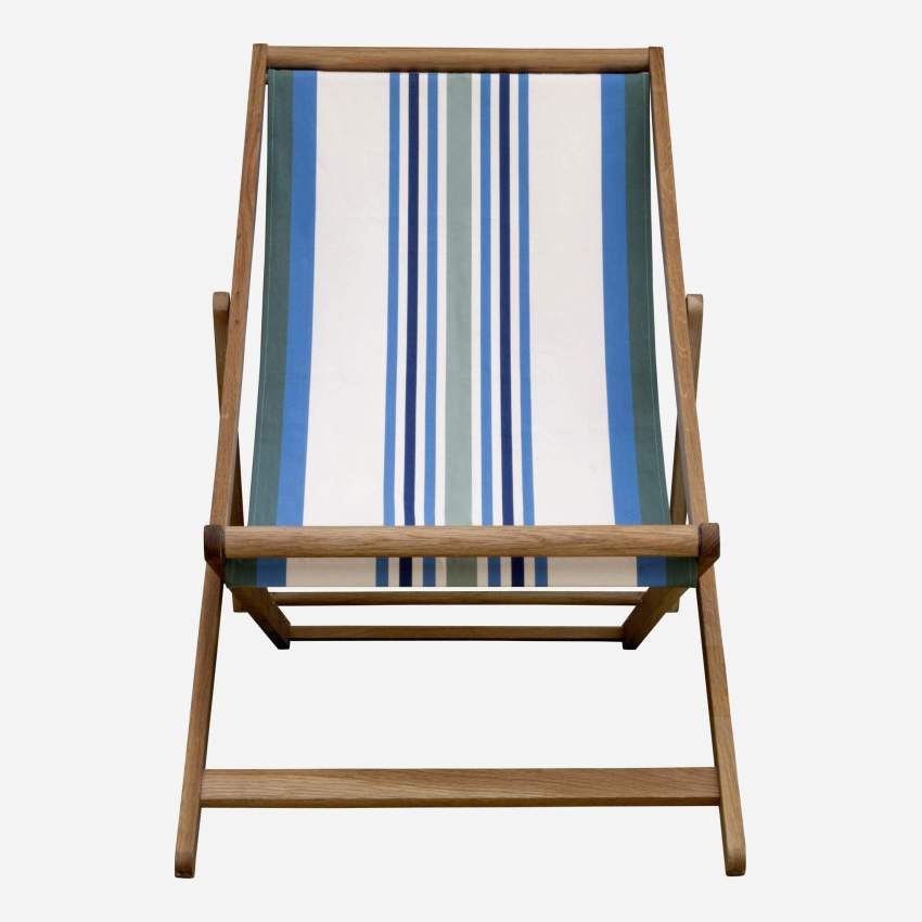 Tela di cotone per sedie a sdraio - Righe blu - Motivo by Artiga (struttura venduta separatamente)