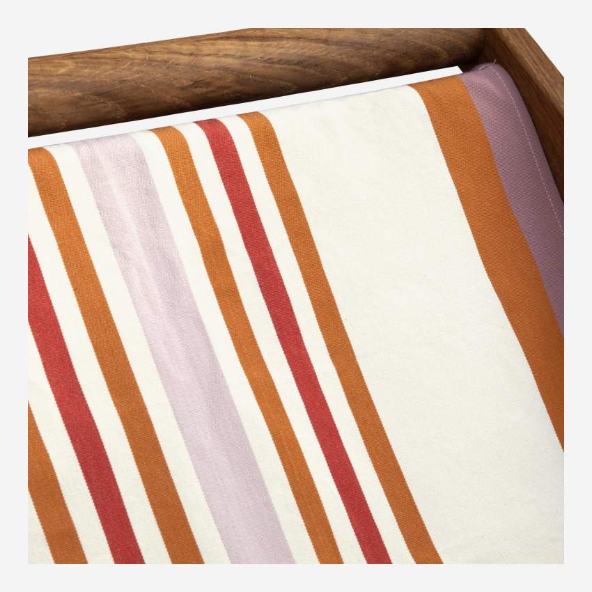 Stoffbezug aus Baumwolle für Liegestuhl - Streifenmuster in Orange - Muster by Artiga (Gestell separat erhältlich)