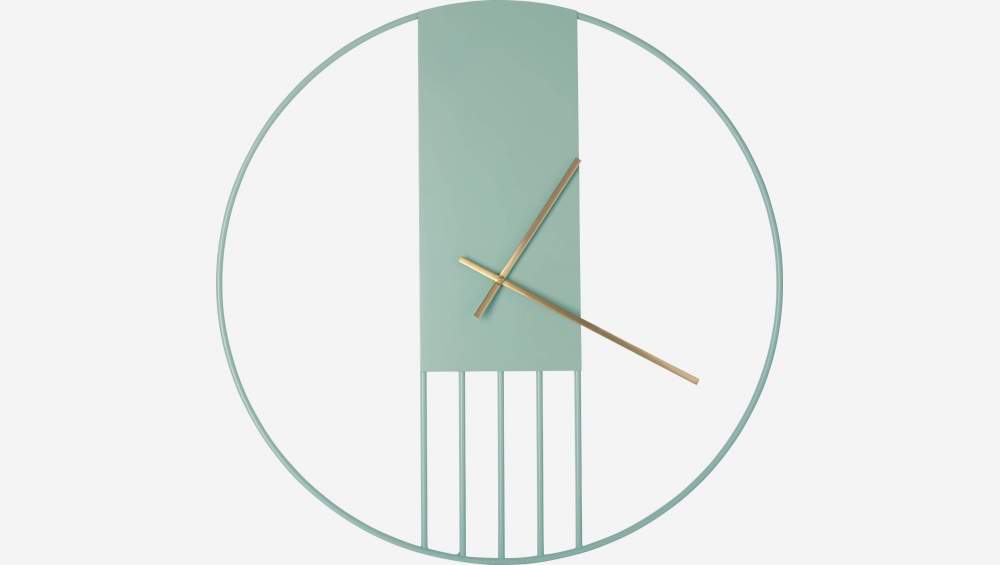 Reloj de pared de metal - Verde