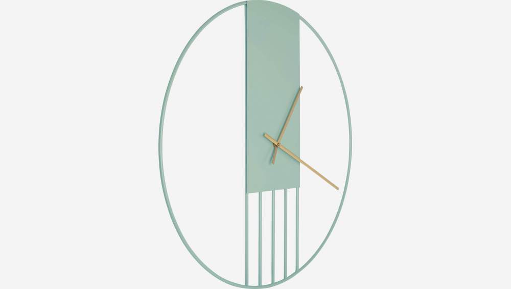 Orologio da parete in metallo - 60 cm - Verde