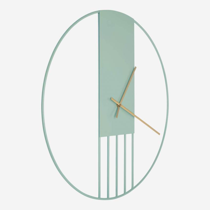 Reloj de pared de metal - Verde