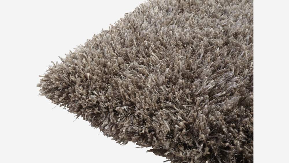 Teppich mit langen Fasern, 170x240cm, mausgrau