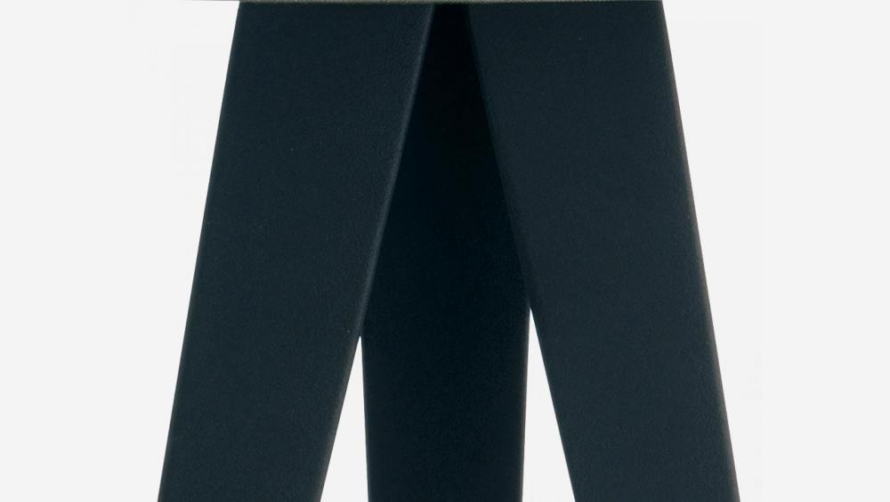Tischleuchtenfuß, 129cm, aus lackiertem Metall, schwarz