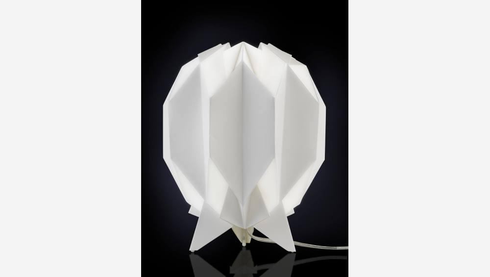 Lámpara de mesa 28cm de papel blanco
