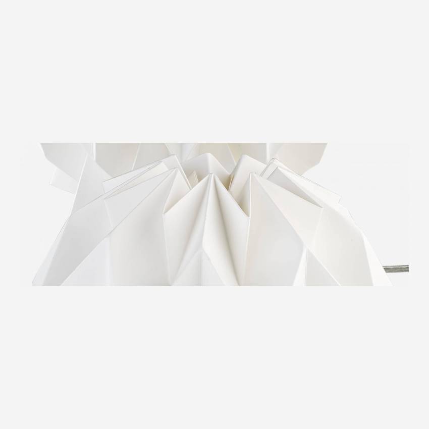 Candeeiro de mesa 28 cm em papel branco