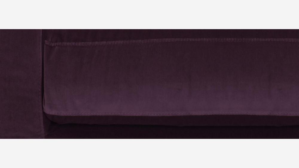 Butaca de terciopelo - Violeta - Patas negras