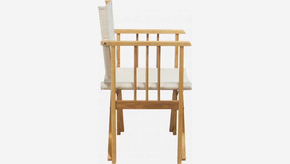 Toile en lin pour chaise pliante - Naturel (structure vendue séparément)