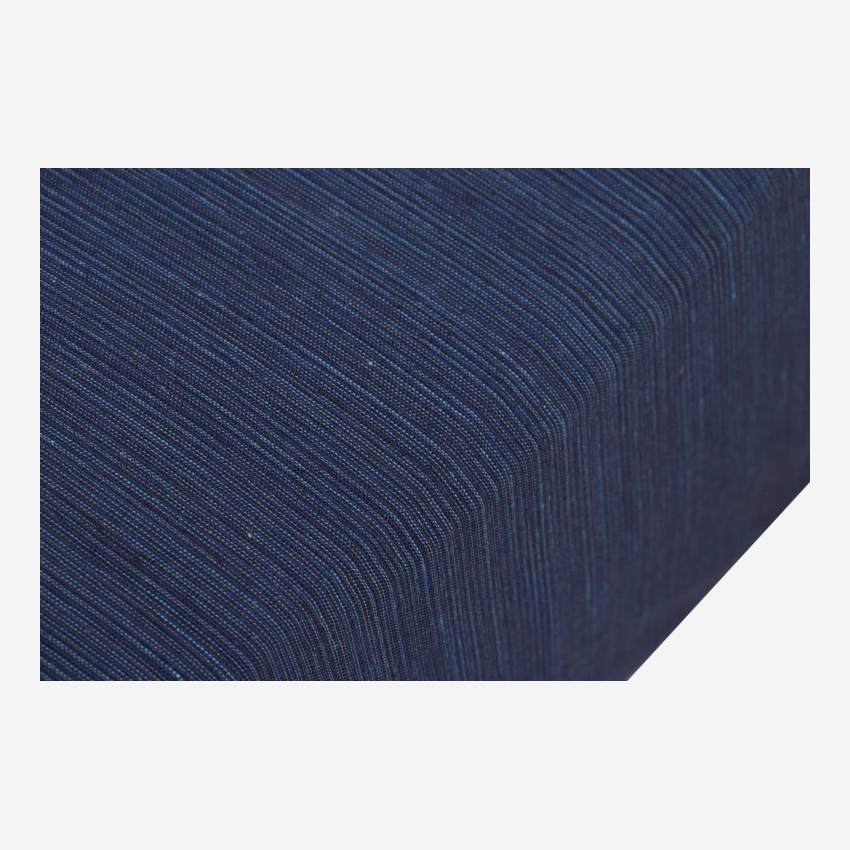 Lenzuolo in cotone montato - 140 x 200 cm - Blu notte