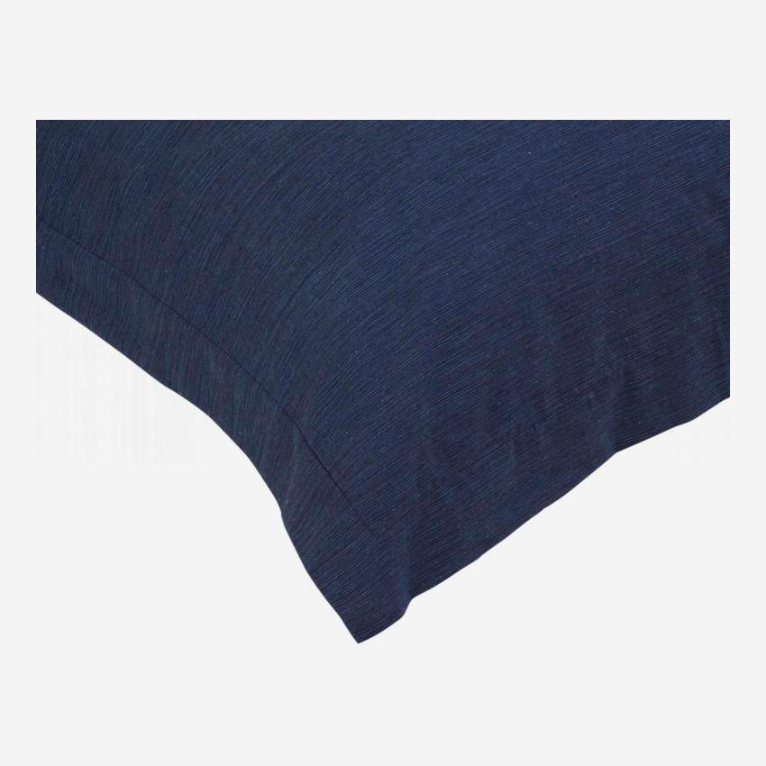 Taie d'oreiller en coton - 65 x 65 cm - Bleu nuit
