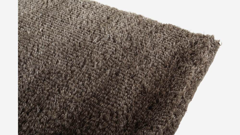 Tapis en laine tufté main - 170 x 240 cm - Marron