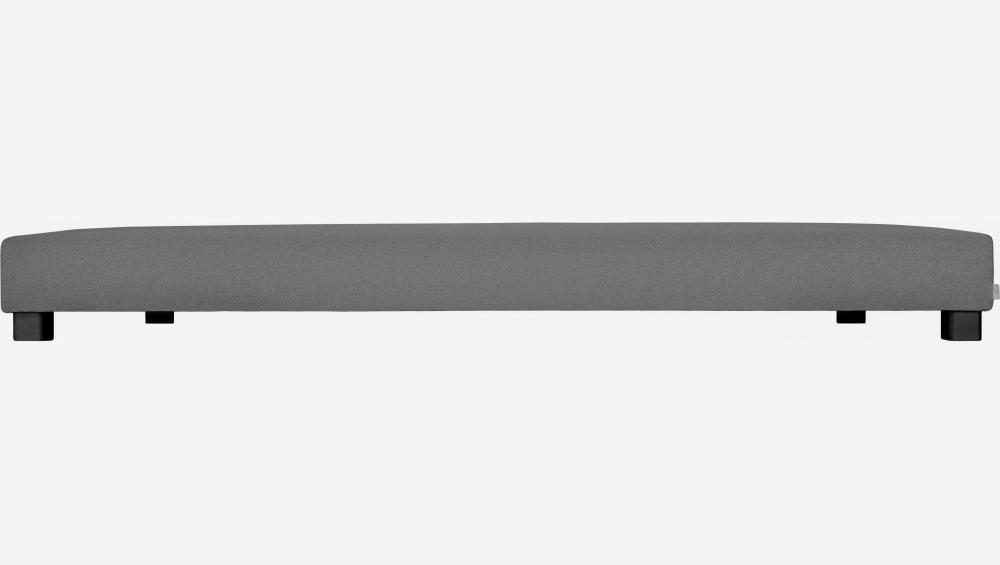 Bettgestell mit Lattenrost aus Stoff - 90 x 200 cm - Grau
