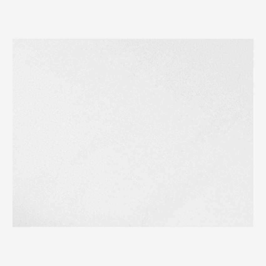 Funda nórdica de algodón - 200x200 cm - Blanco