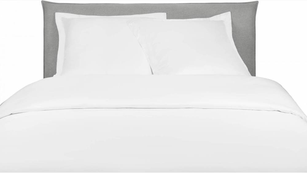 Housse de couette en satin de coton - 240 x 260 cm - Blanc