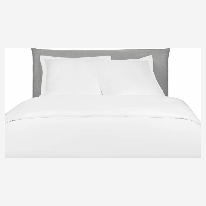 Housse de couette en satin de coton - 240 x 260 cm - Blanc