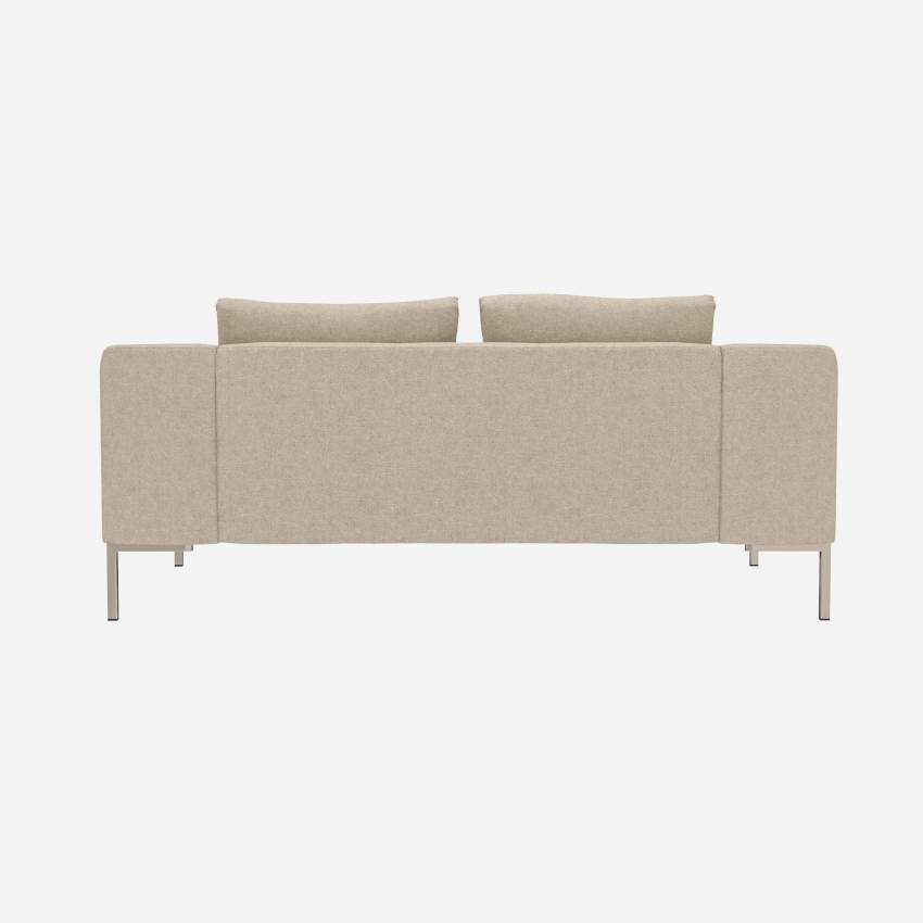 2-Sitzer-Sofa aus Lucca-Stoff - Acrylweiß