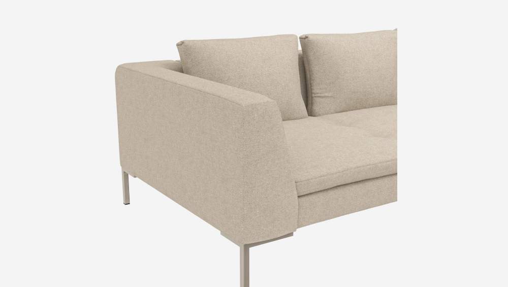 3-Sitzer-Sofa aus Lucca-Stoff - Acrylweiß