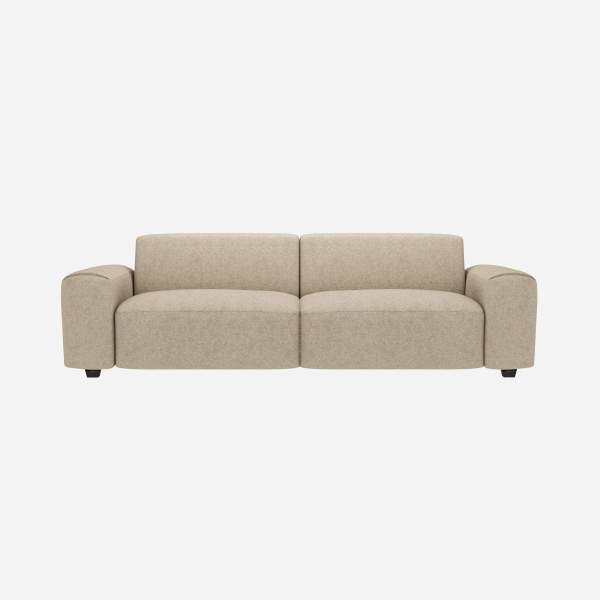 4-Sitzer-Sofa aus Lucca-Stoff - Acrylweiß