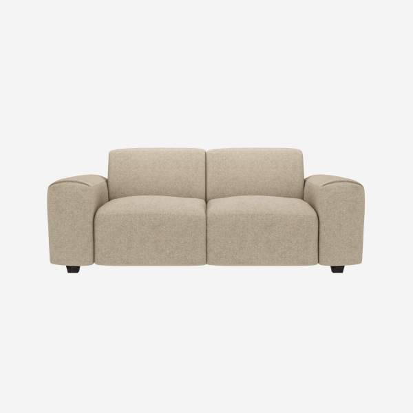 2-Sitzer-Sofa aus Lucca-Stoff - Acrylweiß