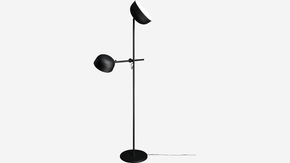 Lampadaire 185cm en métal noir