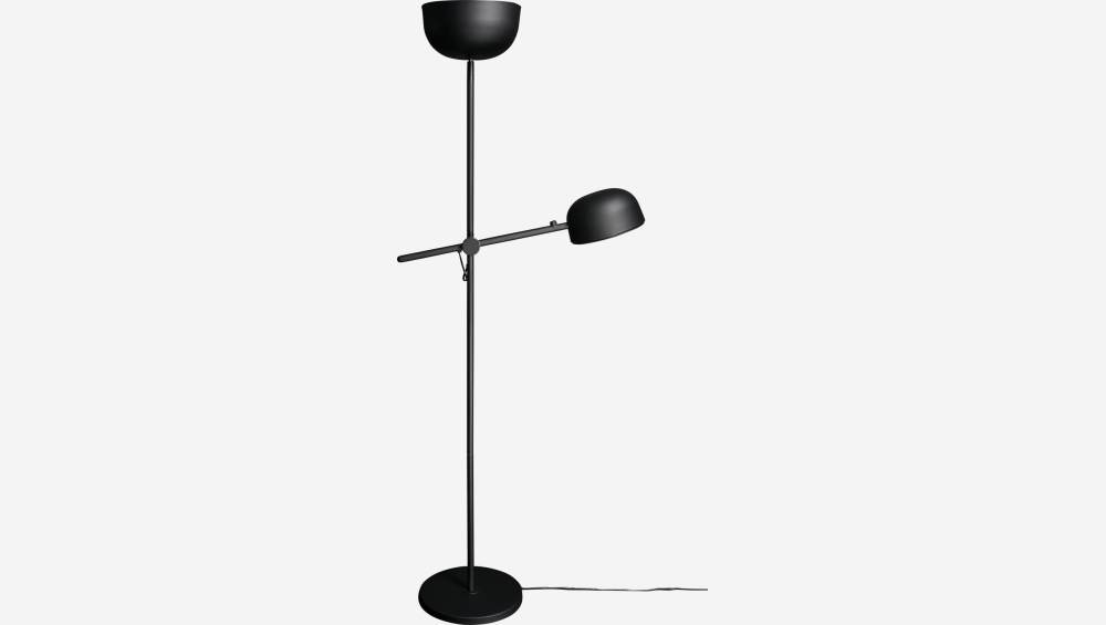 Lampadaire 185cm en métal noir