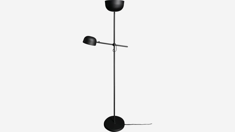 Lampadaire 185cm en métal noir