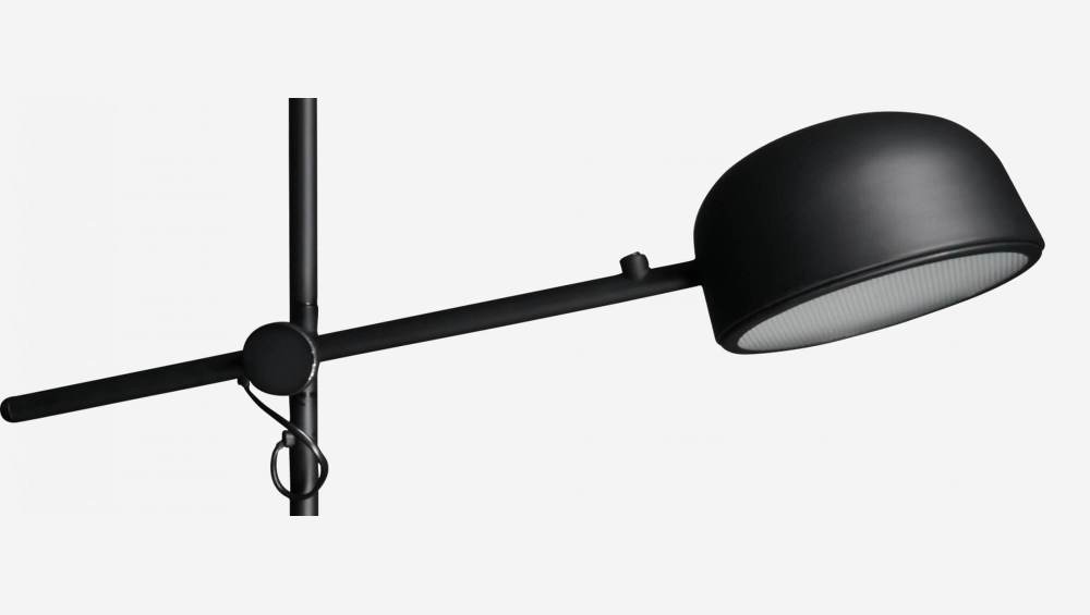 Lampadaire 185cm en métal noir