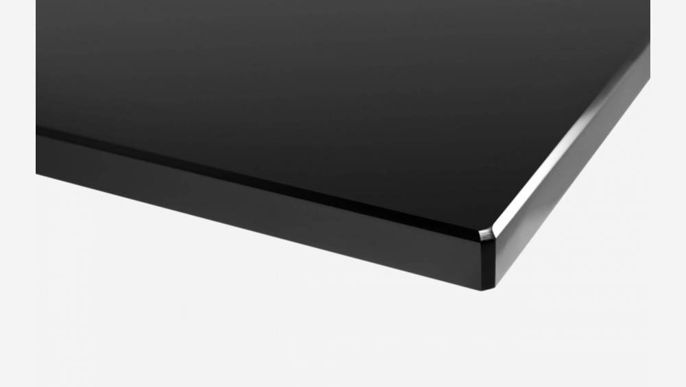 Plateau de table en verre trempé - Noir - 180 x 80 cm