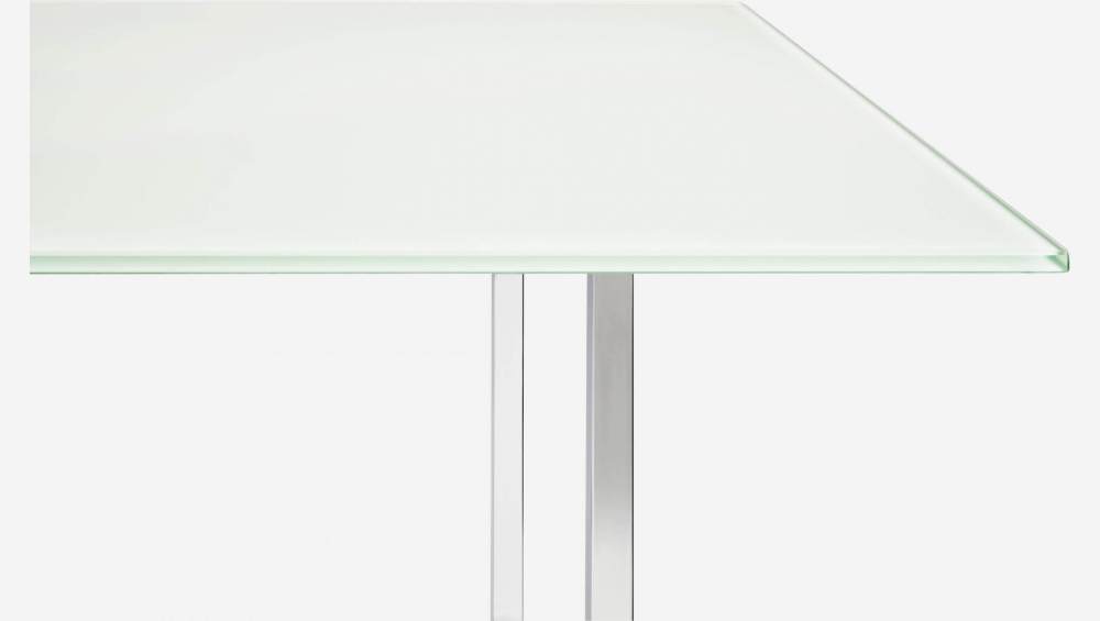 Plateau de table en verre trempé - Blanc - 180 x 80 cm