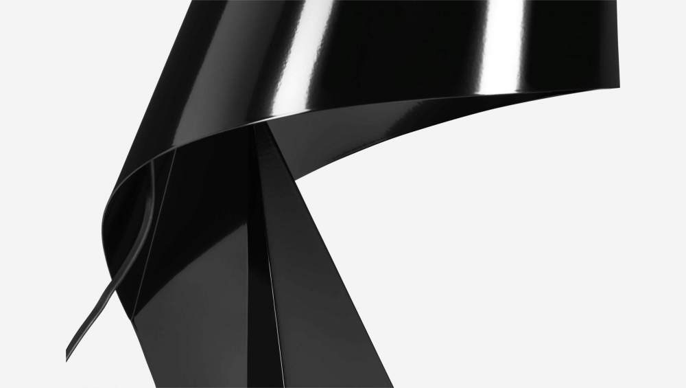Candeeiro de mesa de metal - Preto - 52 cm