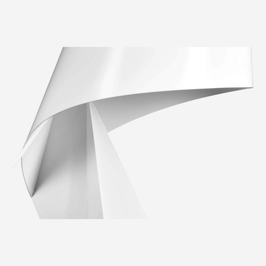 Lampe de table en métal - Blanc - 36 cm