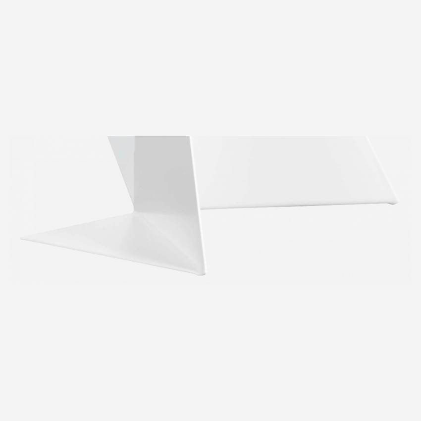 Candeeiro de mesa de metal - Branco - 36 cm
