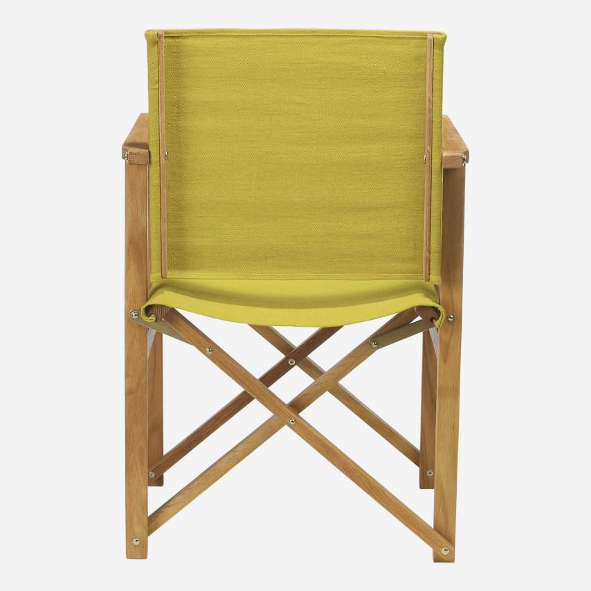 Tela em algodão para cadeira dobrável - Amarelo mostarda (estrutura vendida separadamente)