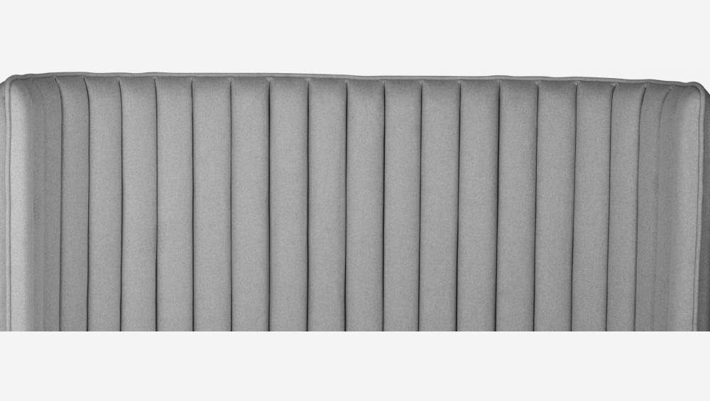 Cabeceira de lã 244 x 99 cm - Cinza claro