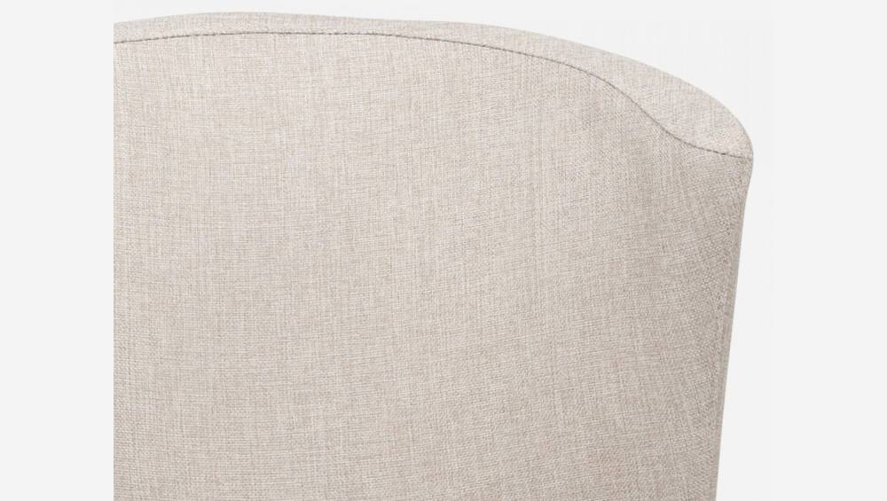 Cadeira de tecido - Cinza claro - Pés de carvalho