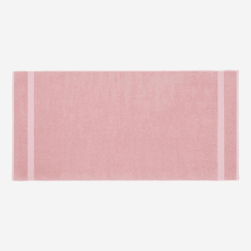 Handtuch aus Baumwolle - 70 x 140 cm - Rosa